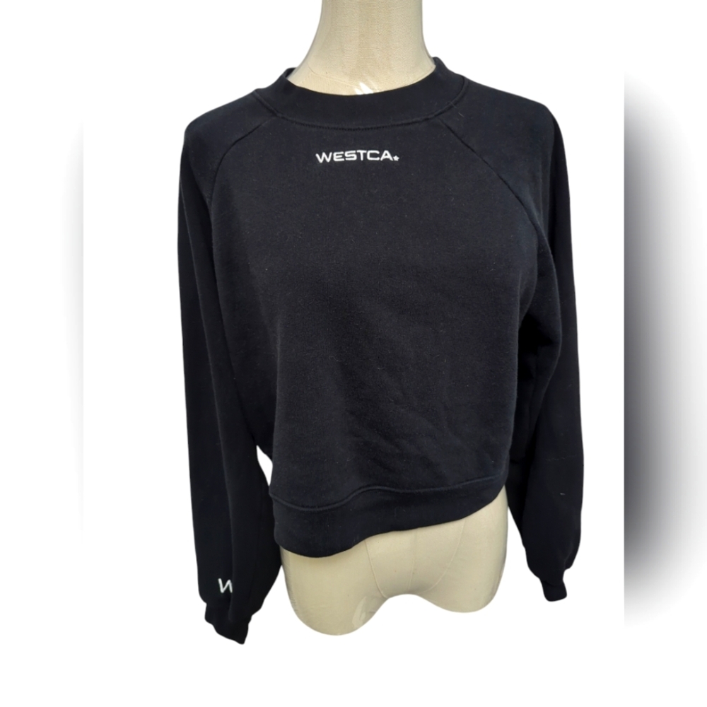 Westca Crop Black sweat shirt size Small